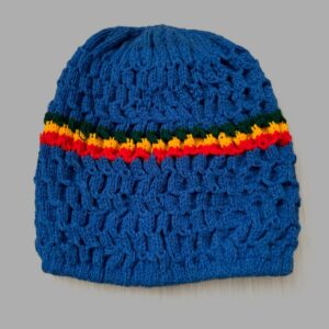 Bonnet gaufré vert jaune rouge