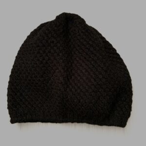 Bonnet mailles serrées - noir