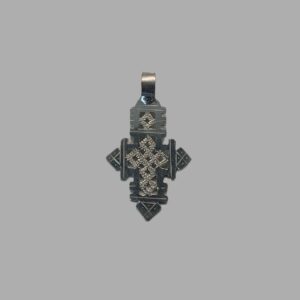 Pendentif croix éthiopienne en argent 3