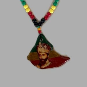 Collier perles et pendentif Ethiopia