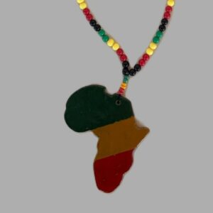 Collier perles VJR et pendentif Africa